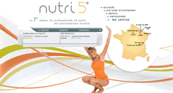 Desktop Screenshot of nutri5.fr